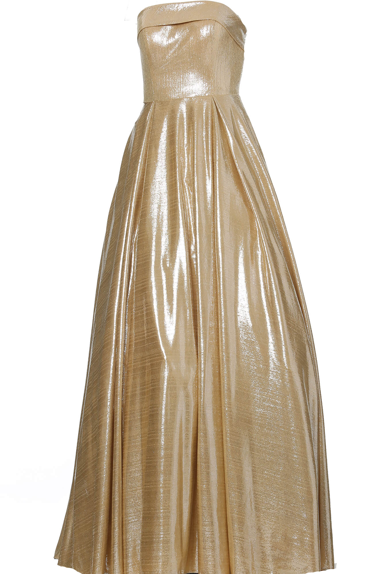 JVN2392 Dress | JVN Royal Metallic Strapless Prom Ballgown