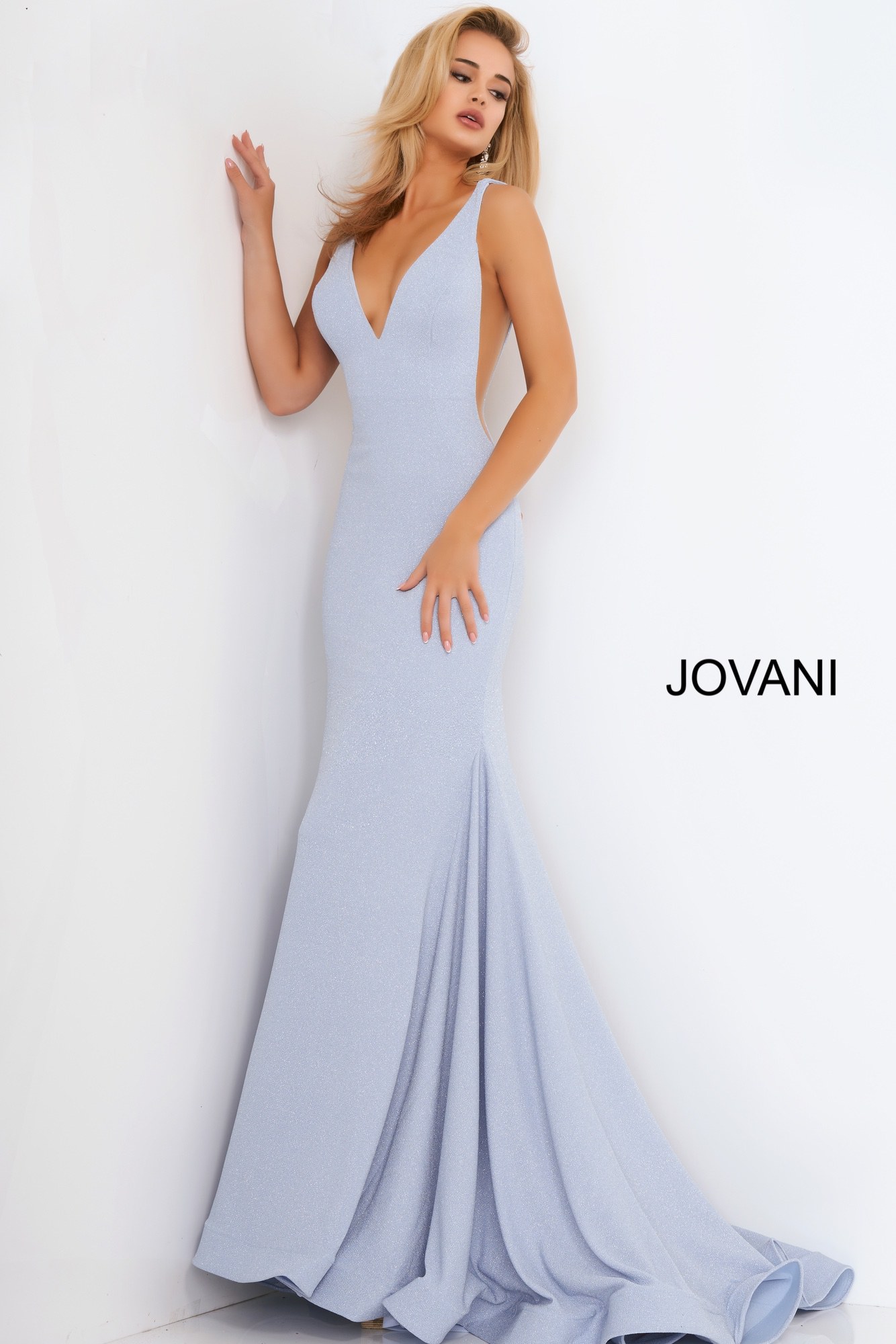 light blue jovani prom dress