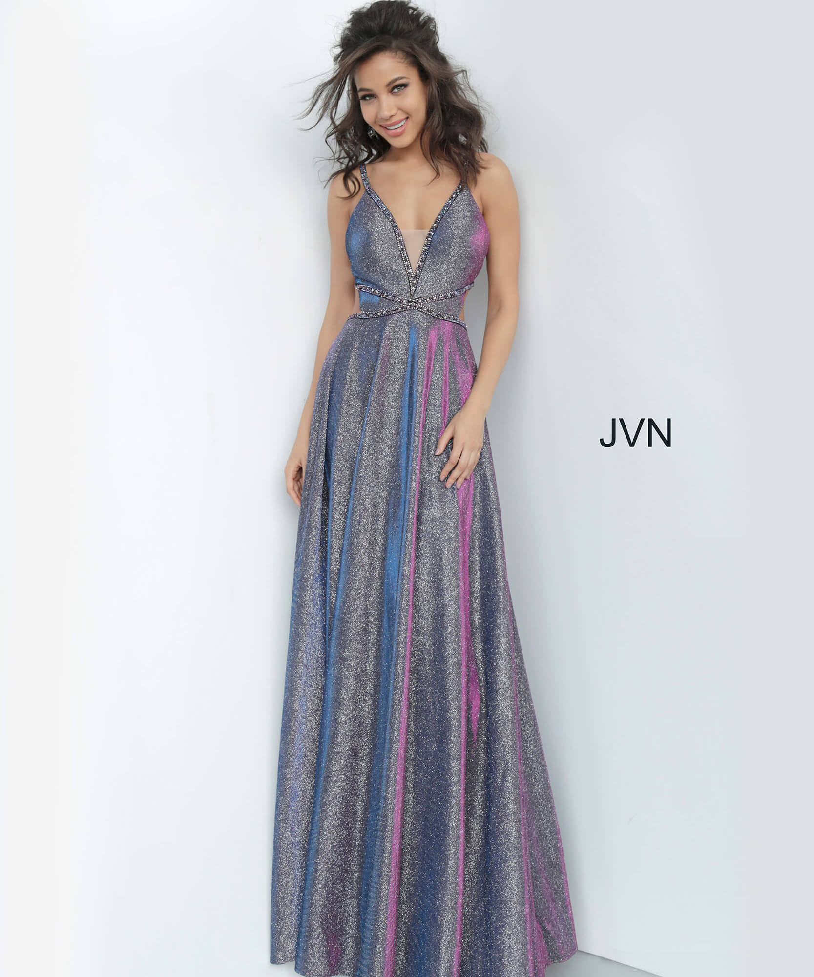 glitter prom dress