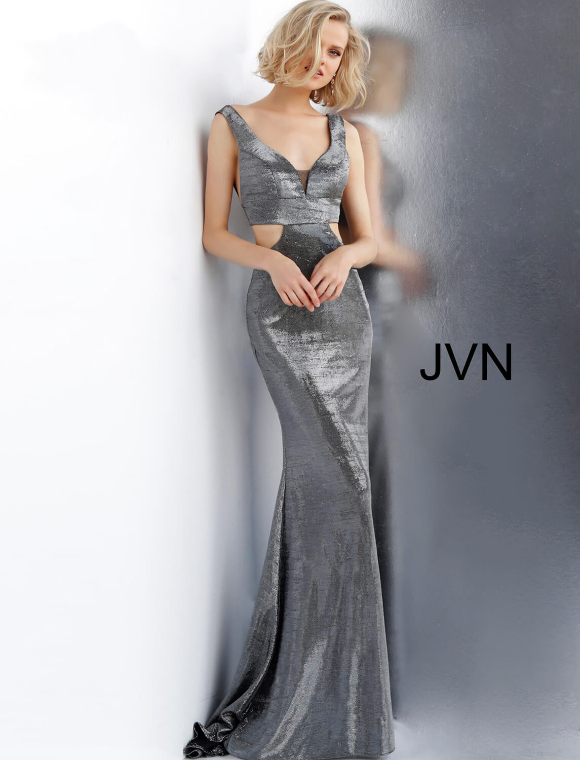 gunmetal formal dress