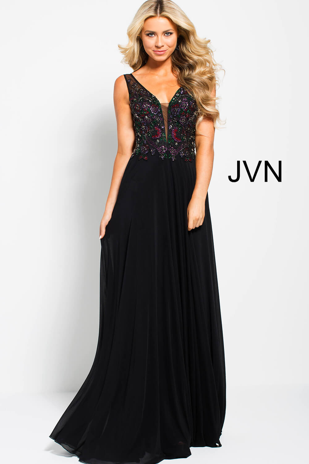 joanna hope mesh prom dress